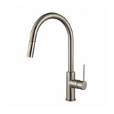 Modern National Star Mini Pullout Sink Mixer Brushed Nickel